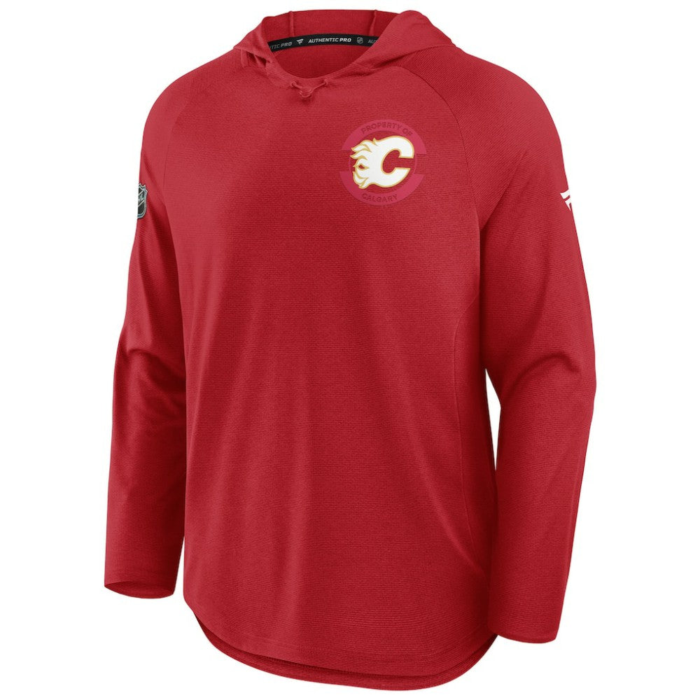 Calgary Flames Fanatics Authentic Pro Rink Hoodie - Red Hoodies
