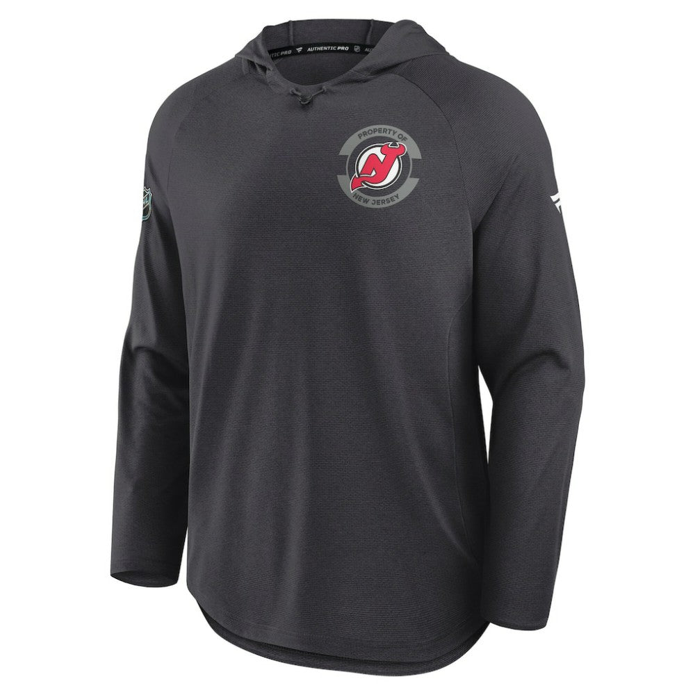 New Jersey Devils Fanatics Authentic Pro Rink Hoodie - Charcoal Jerseys