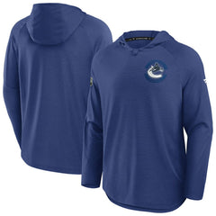 Vancouver Canucks Fanatics Authentic Pro Rink Hoodie - Blue Hoodies
