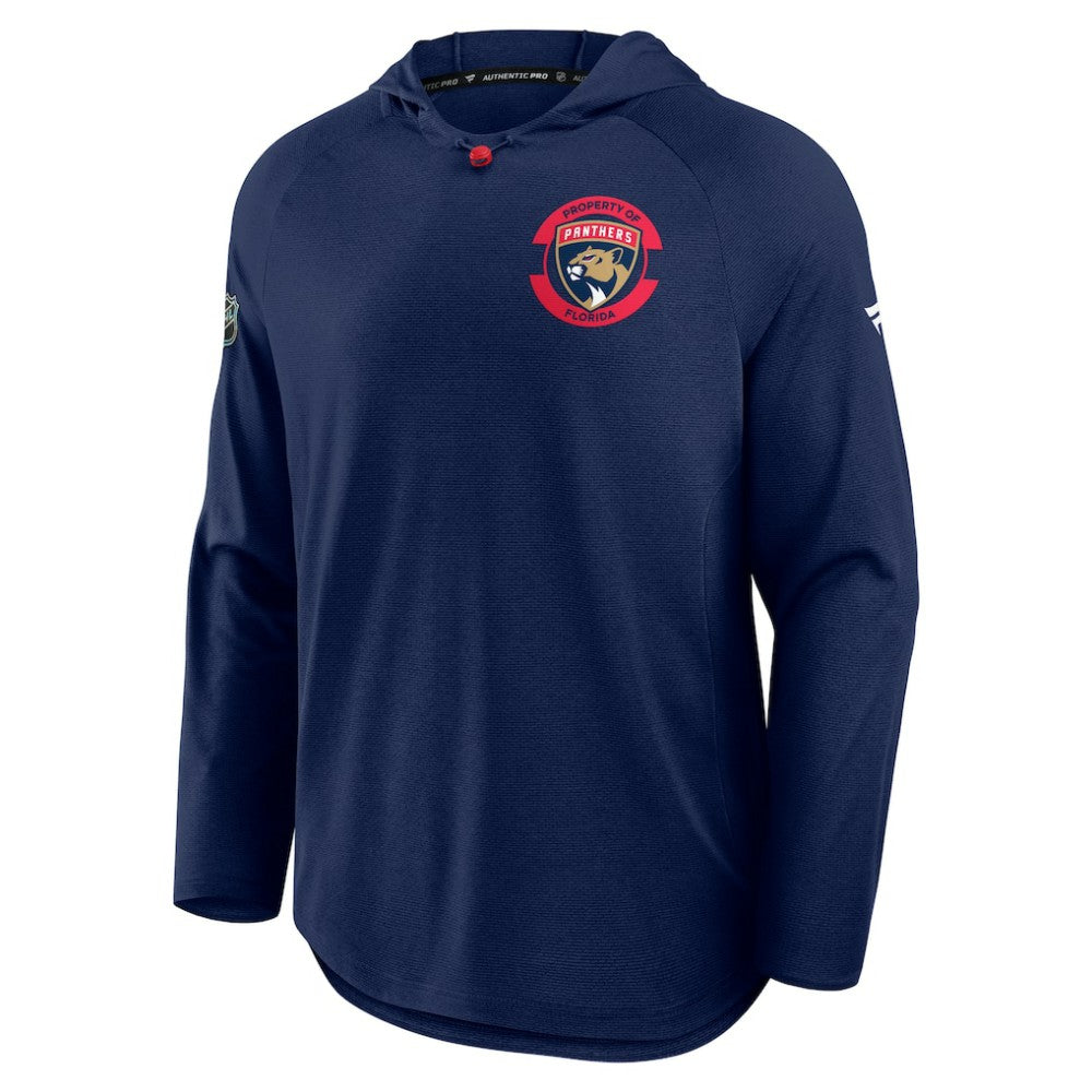 Florida Panthers Fanatics Authentic Pro Rink Raglan Hoodie - Navy Hoodies