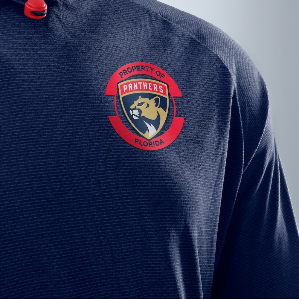 Florida Panthers Fanatics Authentic Pro Rink Raglan Hoodie - Navy Hoodies