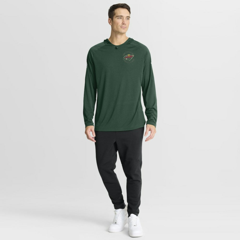 Minnesota Wild Fanatics Authentic Pro Rink Hoodie - Green Hoodies