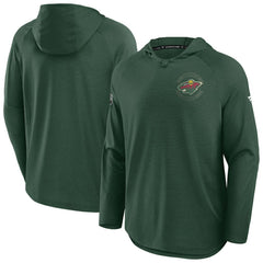 Minnesota Wild Fanatics Authentic Pro Rink Hoodie - Green Hoodies