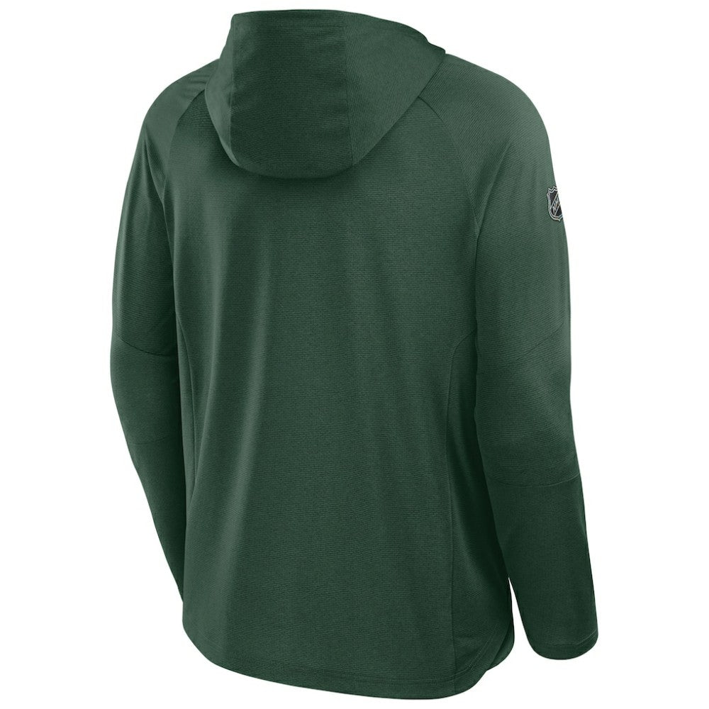 Minnesota Wild Fanatics Authentic Pro Rink Hoodie - Green Hoodies
