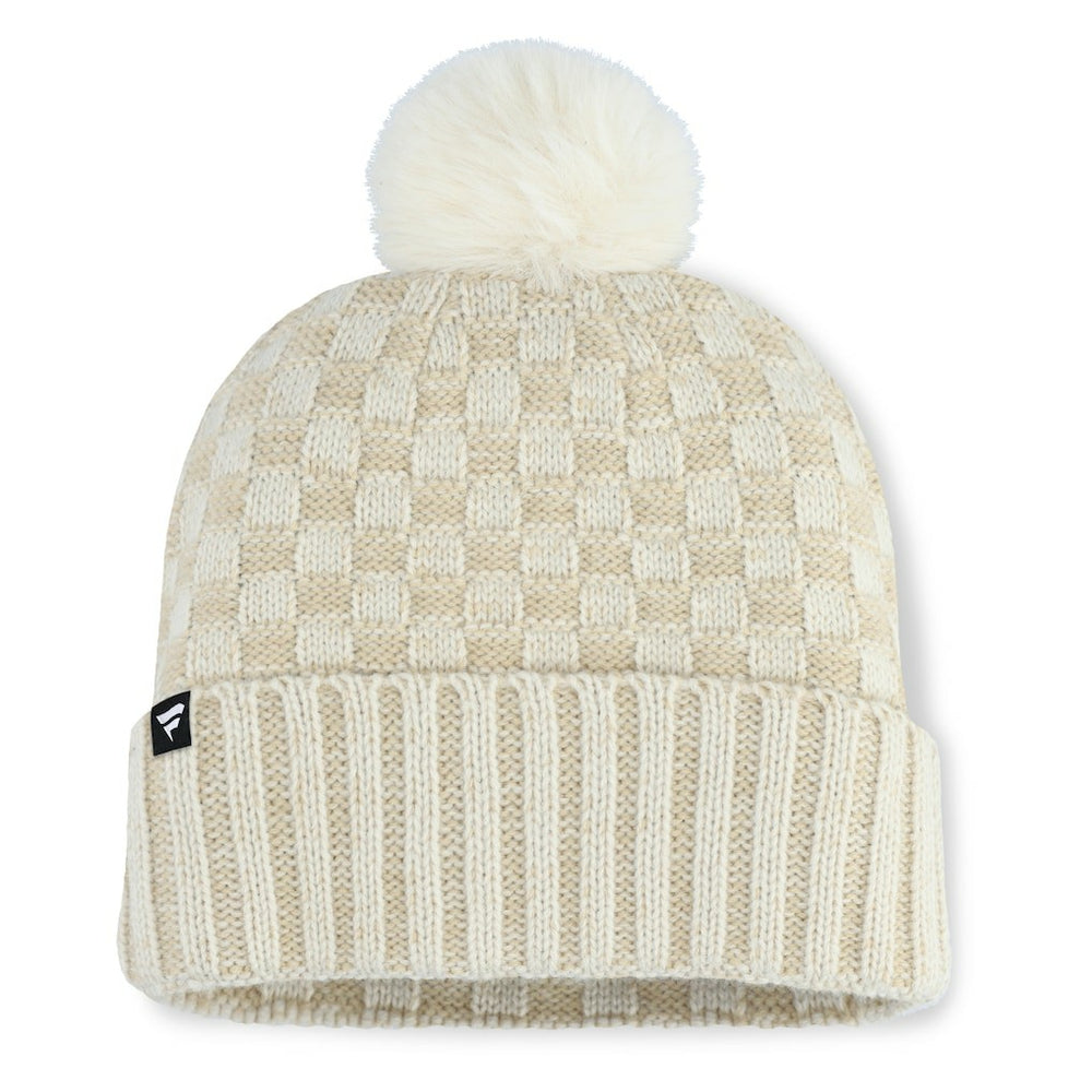 Jacksonville Jaguars Women's Nickel Cuffed Knit Hat with Pom - Natural online