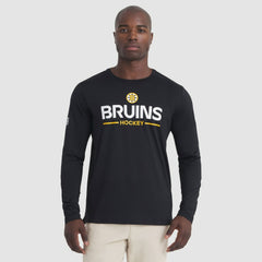 Boston Bruins Fanatics Authentic Pro Rink Tech Long Sleeve T-Shirt - Black T-shirts
