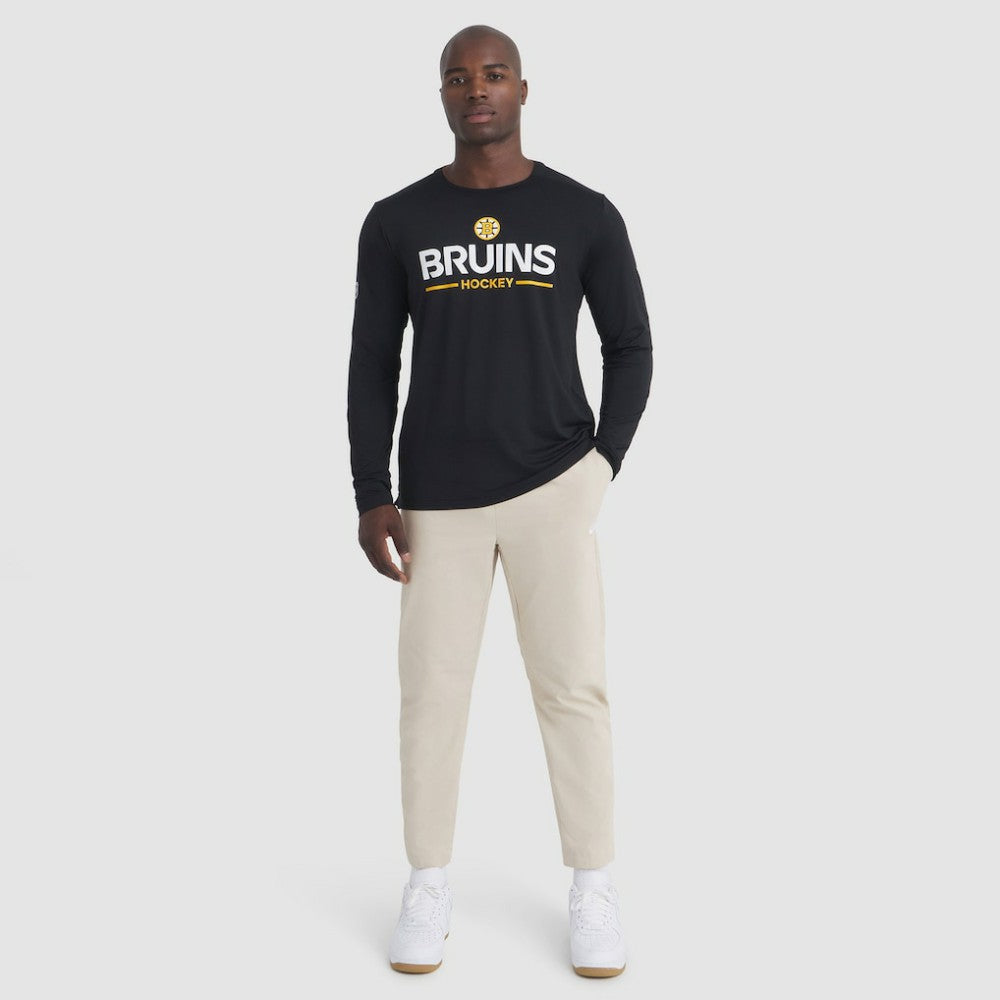 Boston Bruins Fanatics Authentic Pro Rink Tech Long Sleeve T-Shirt - Black T-shirts