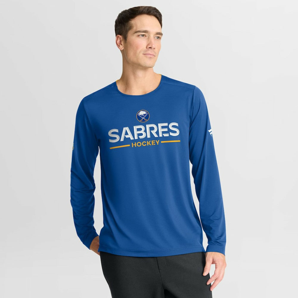 Buffalo Sabres Fanatics Authentic Pro Rink Tech Long Sleeve T-Shirt - Royal T-shirts