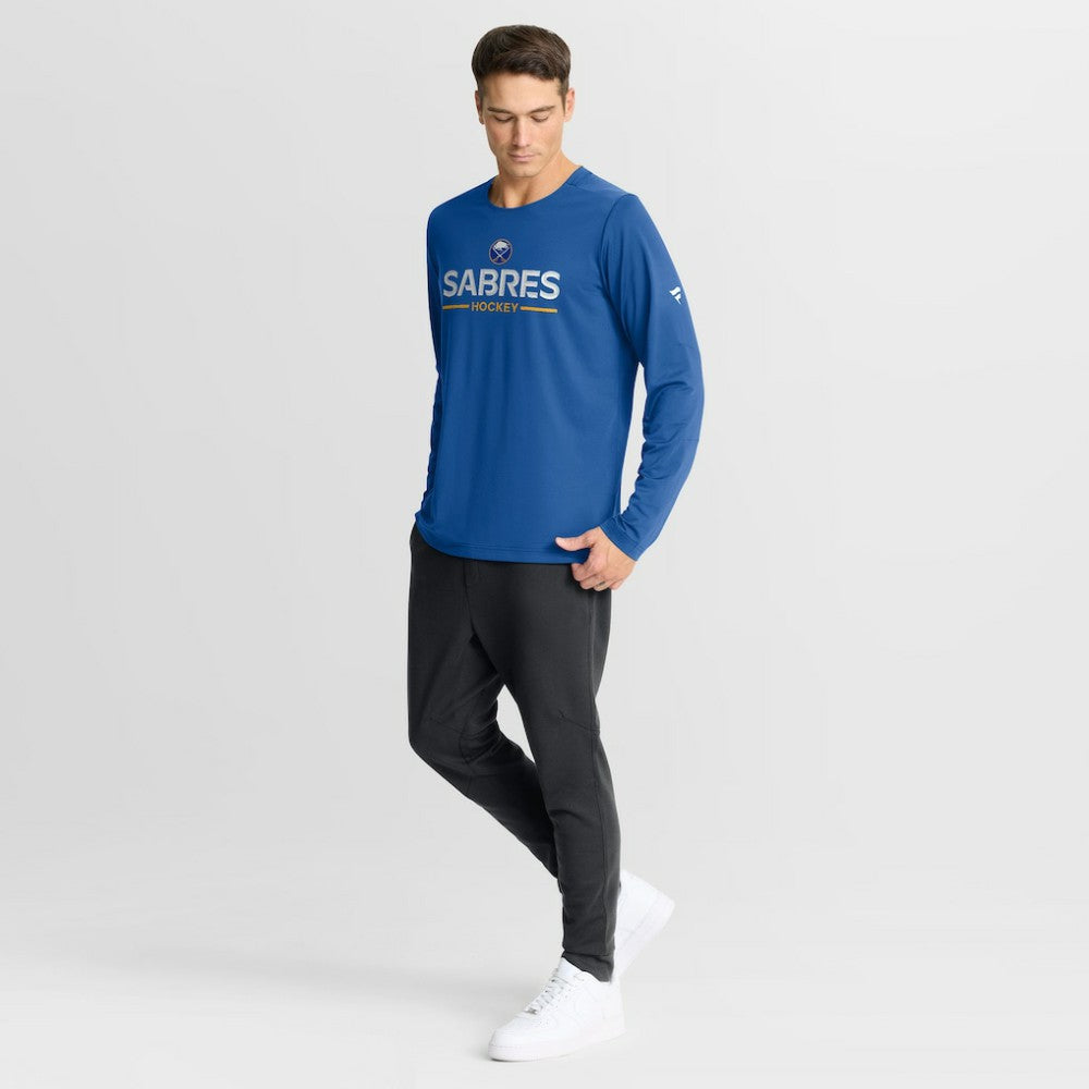 Buffalo Sabres Fanatics Authentic Pro Rink Tech Long Sleeve T-Shirt - Royal T-shirts