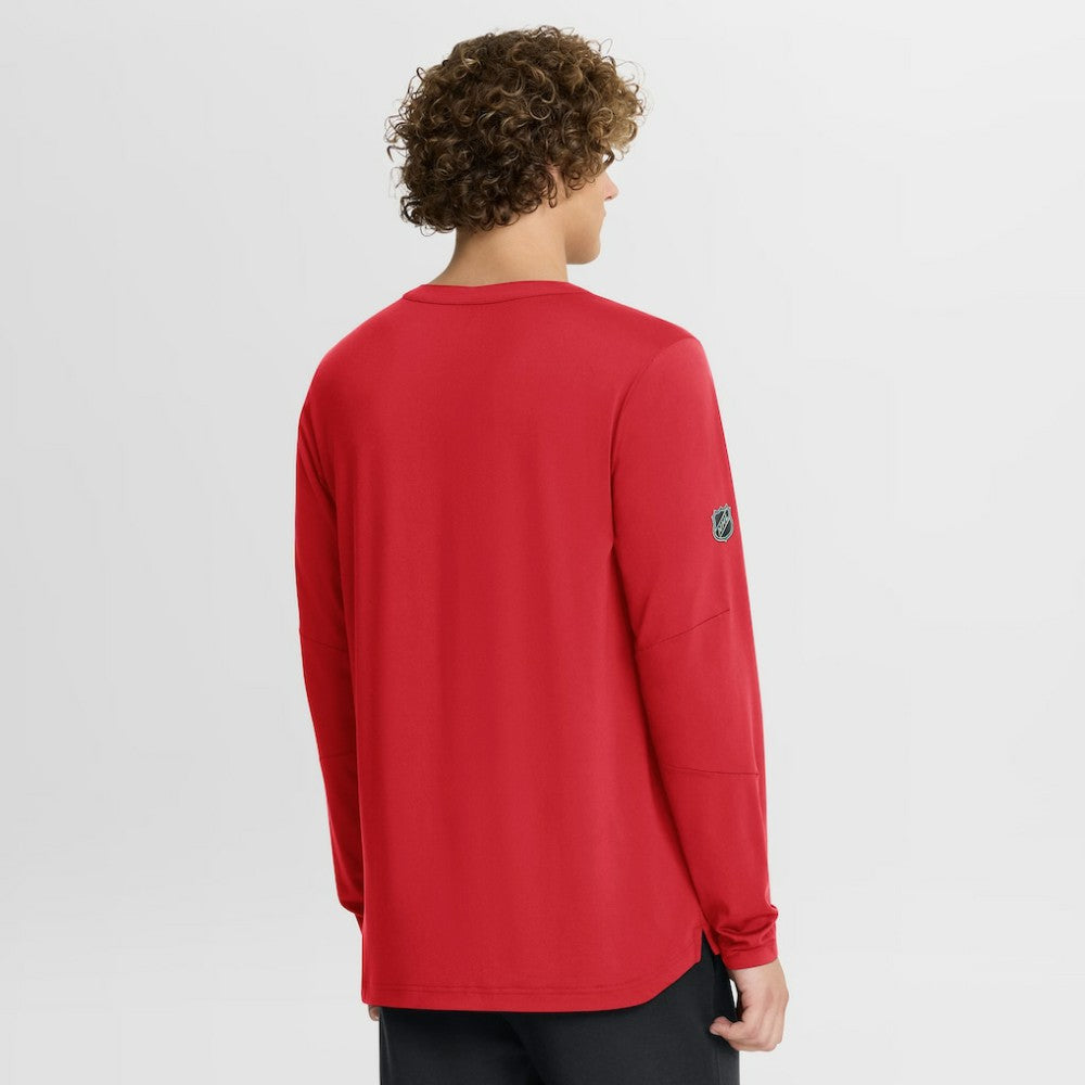 Calgary Flames Fanatics Authentic Pro Rink Tech Long Sleeve T-Shirt - Red T-shirts