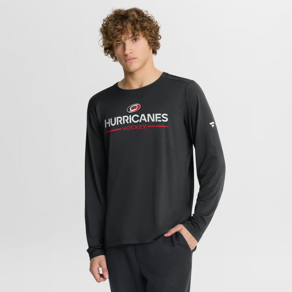 Carolina Hurricanes Fanatics Authentic Pro Rink Tech Long Sleeve T-Shirt - Black T-shirts