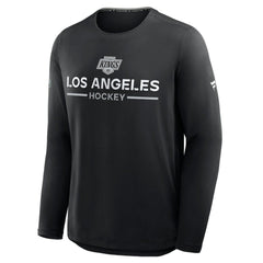 Los Angeles Kings Fanatics Authentic Pro Rink Tech Long Sleeve T-Shirt - Black T-shirts