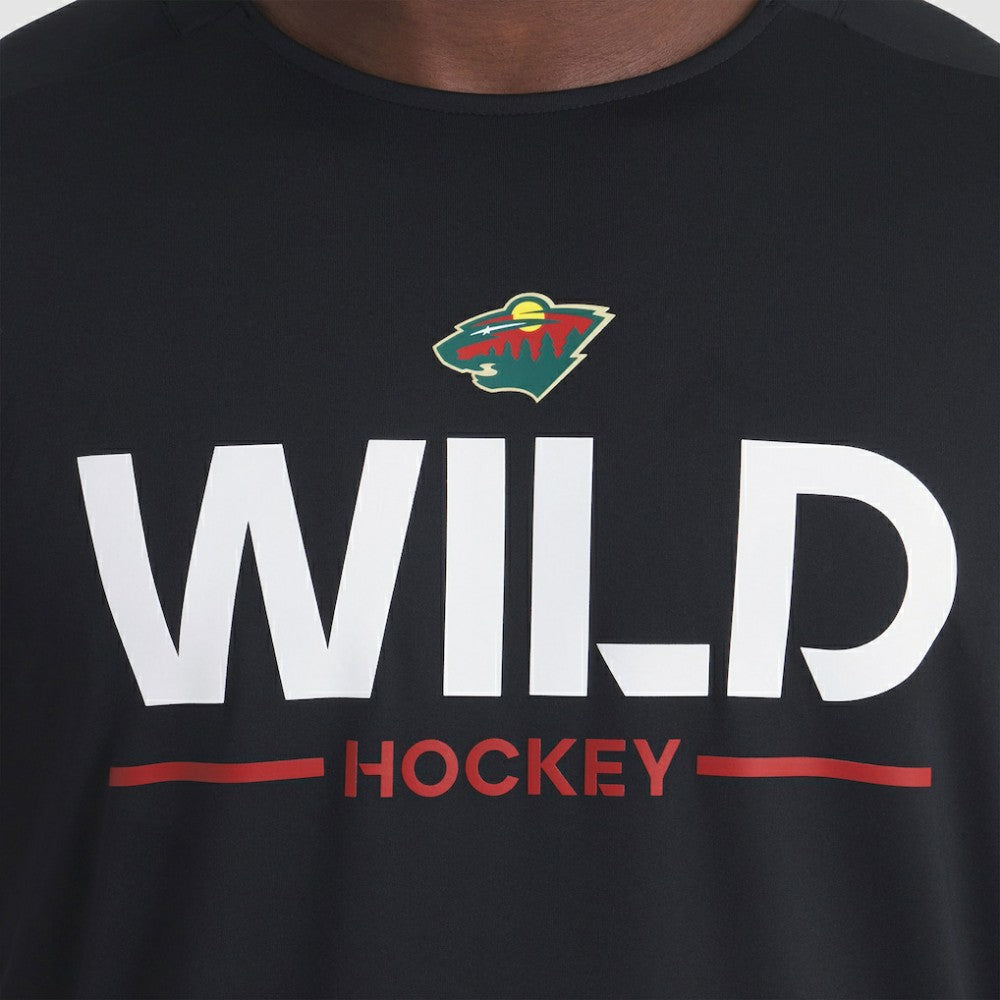 Minnesota Wild Fanatics Authentic Pro Rink Tech Long Sleeve T-Shirt - Black T-shirts