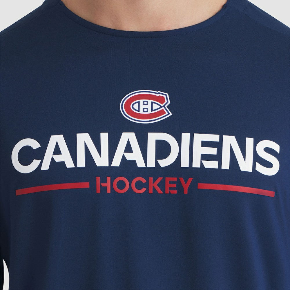 Montreal Canadiens Fanatics Authentic Pro Rink Tech Long Sleeve T-Shirt - Navy T-shirts