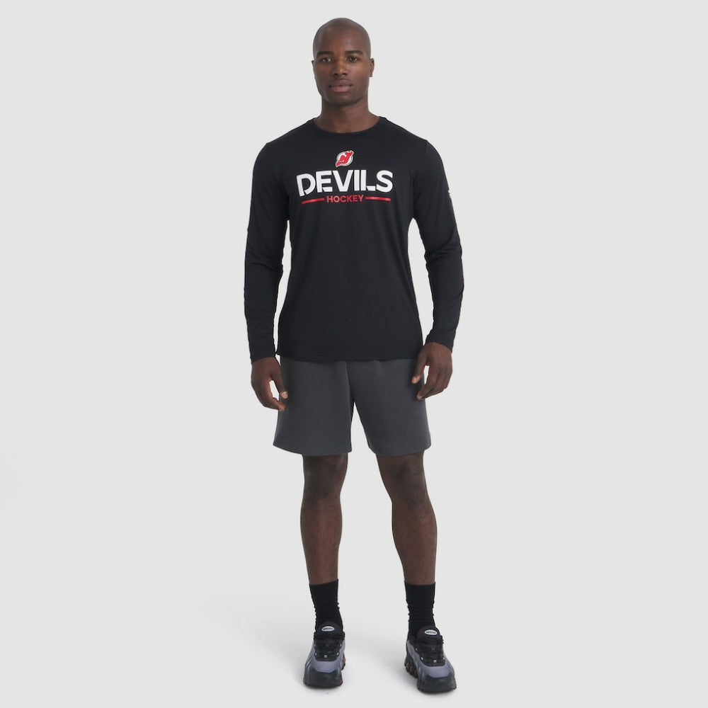 New Jersey Devils Fanatics Authentic Pro Rink Tech Long Sleeve T-Shirt - Black T-shirts