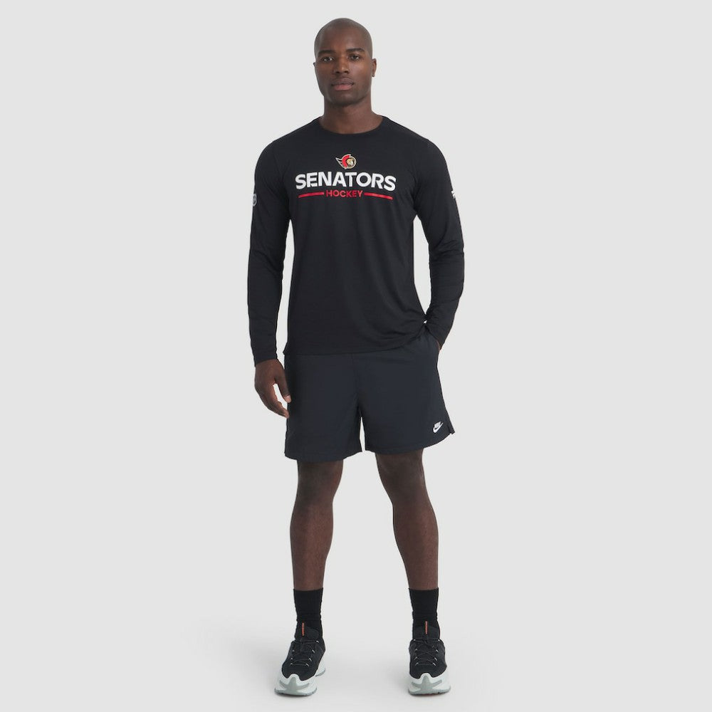 Ottawa Senators Fanatics Authentic Pro Rink Tech Long Sleeve T-Shirt - Black T-shirts