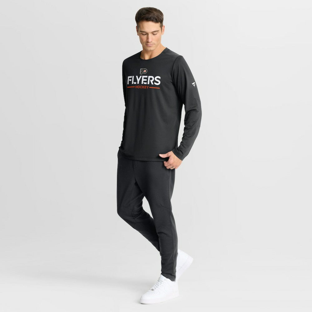 Philadelphia Flyers Fanatics Authentic Pro Rink Tech Long Sleeve T-Shirt - Black T-shirts