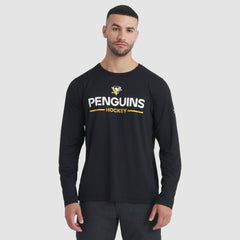 Pittsburgh Penguins Fanatics Authentic Pro Rink Tech Long Sleeve T-Shirt - Black T-shirts
