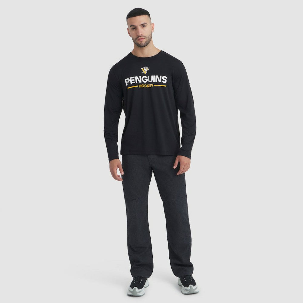 Pittsburgh Penguins Fanatics Authentic Pro Rink Tech Long Sleeve T-Shirt - Black T-shirts