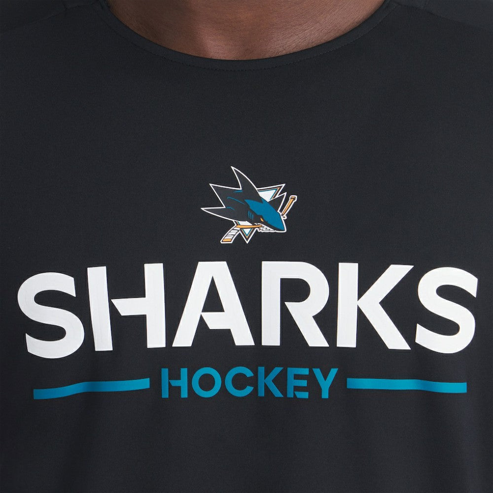 San Jose Sharks Fanatics Authentic Pro Rink Tech Long Sleeve T-Shirt - Black T-shirts