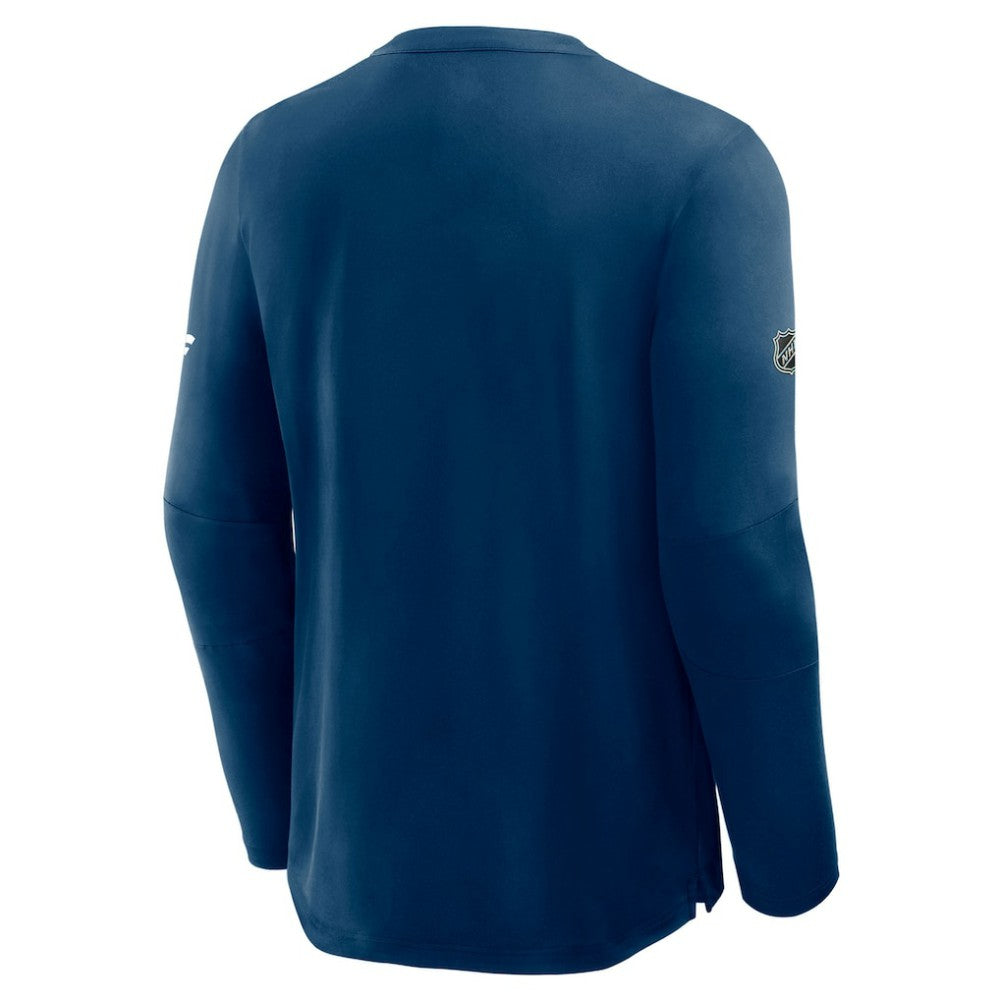 Seattle Kraken Fanatics Authentic Pro Rink Tech Long Sleeve T-Shirt - Navy T-shirts