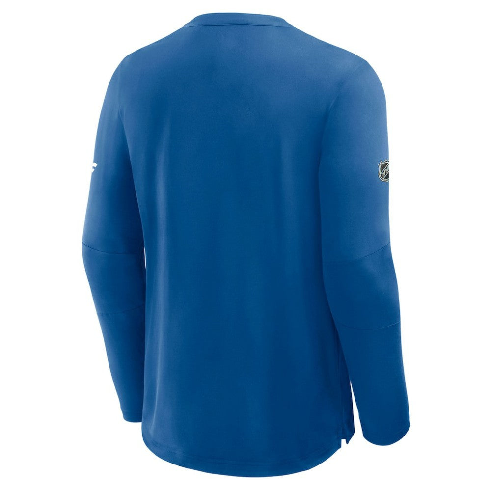 St. Louis Blues Fanatics Authentic Pro Rink Tech Long Sleeve T-Shirt - Blue T-shirts