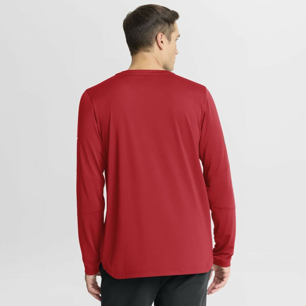 Detroit Red Wings Fanatics Authentic Pro Centennial Rink Tech Long Sleeve T-Shirt - Red T-shirts