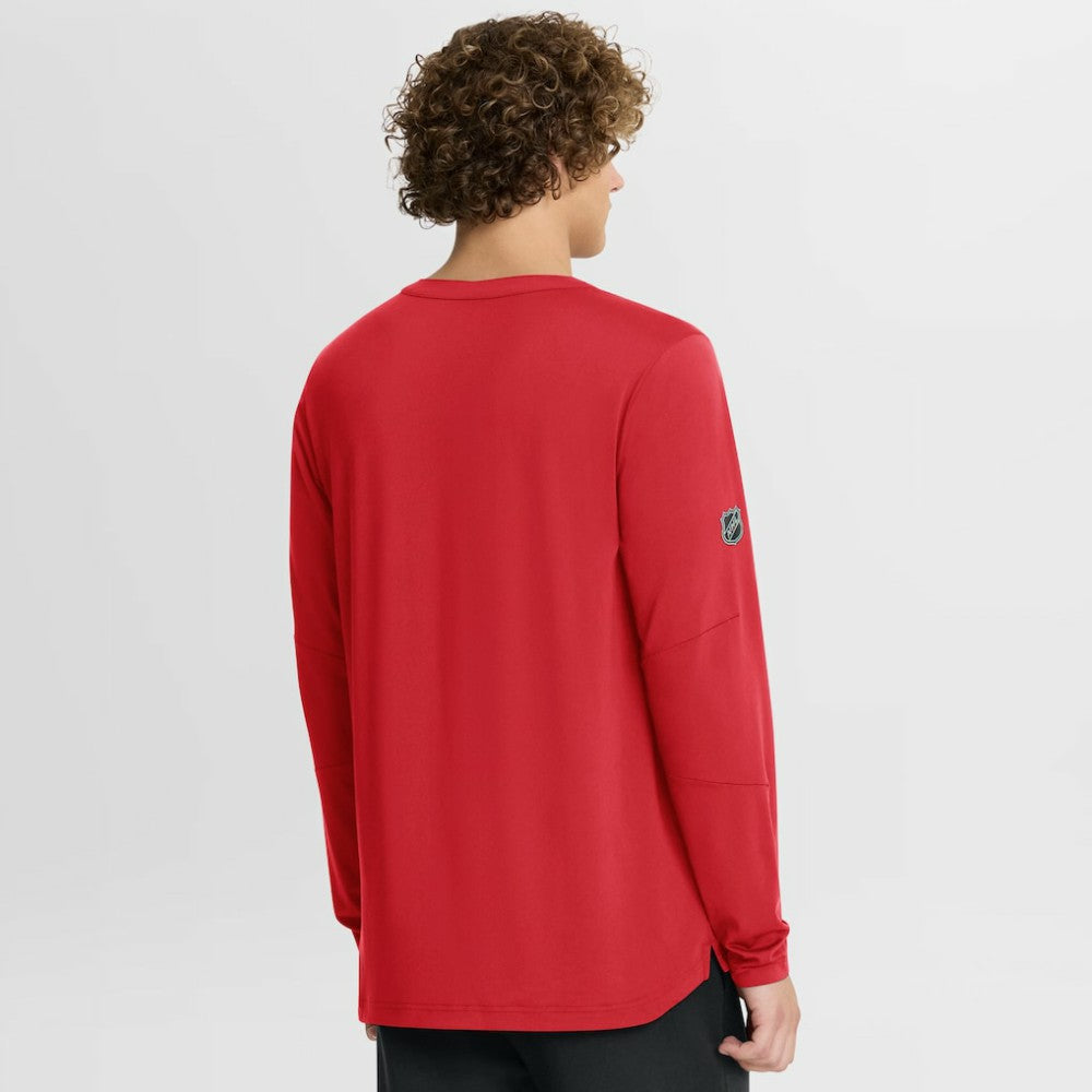 Chicago Blackhawks Fanatics Authentic Pro Centennial Rink Tech Long Sleeve T-Shirt - Red T-shirts