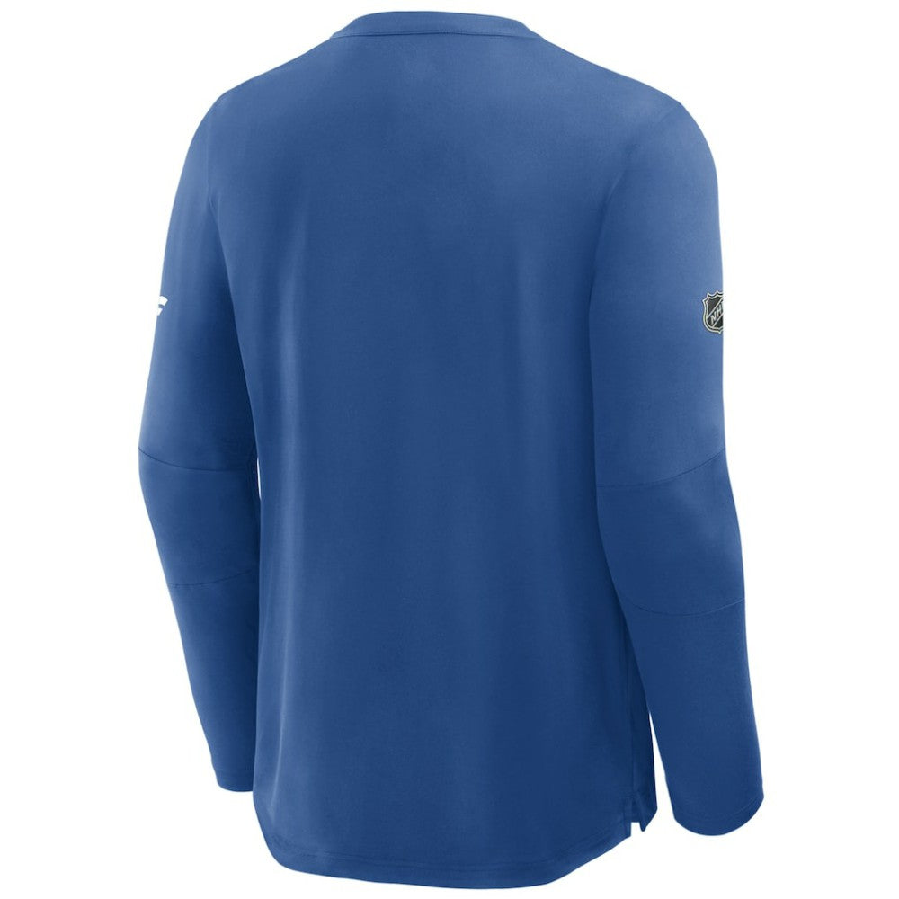 New York Rangers Fanatics Authentic Pro Rink Centennial Tech Long Sleeve T-Shirt - Blue T-shirts
