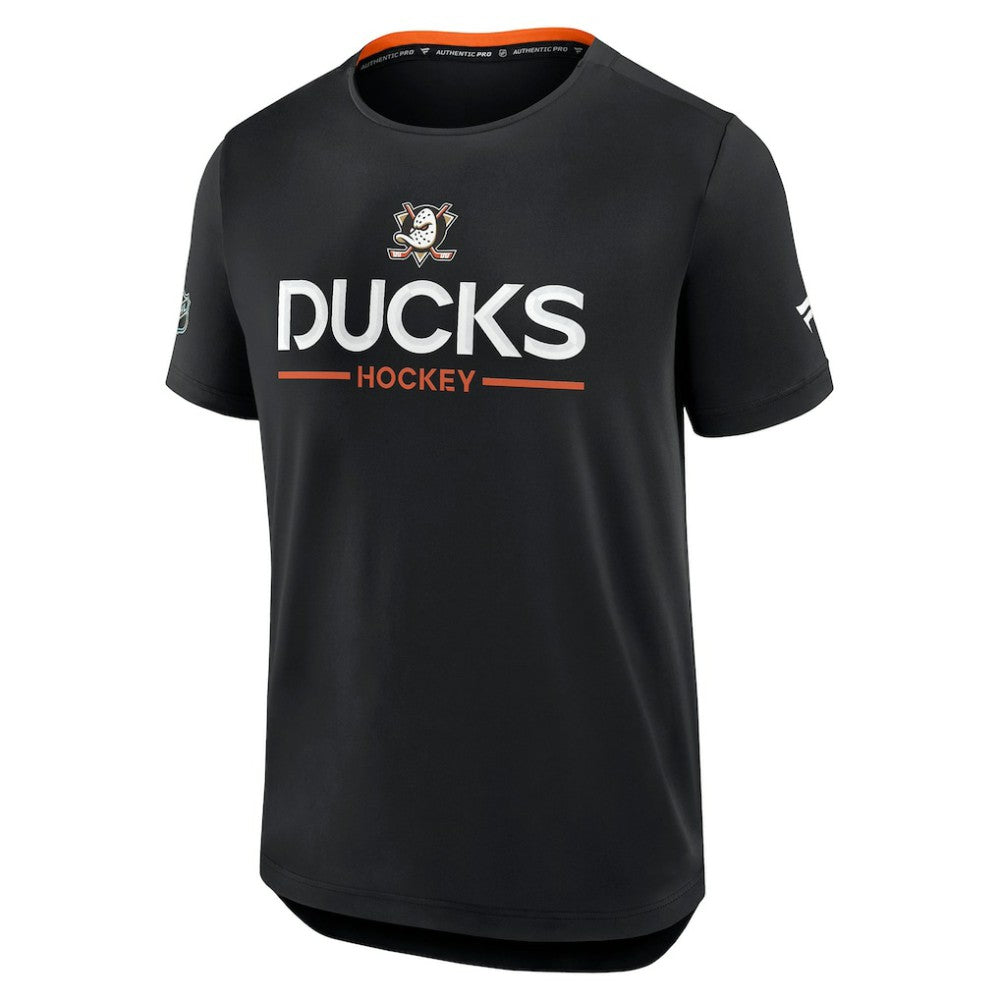 Anaheim Ducks Fanatics Authentic Pro Rink Tech T-Shirt - Black T-shirts