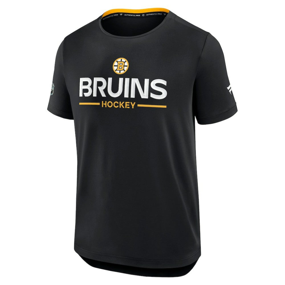 Boston Bruins Fanatics Authentic Pro Rink Tech T-Shirt - Black T-shirts