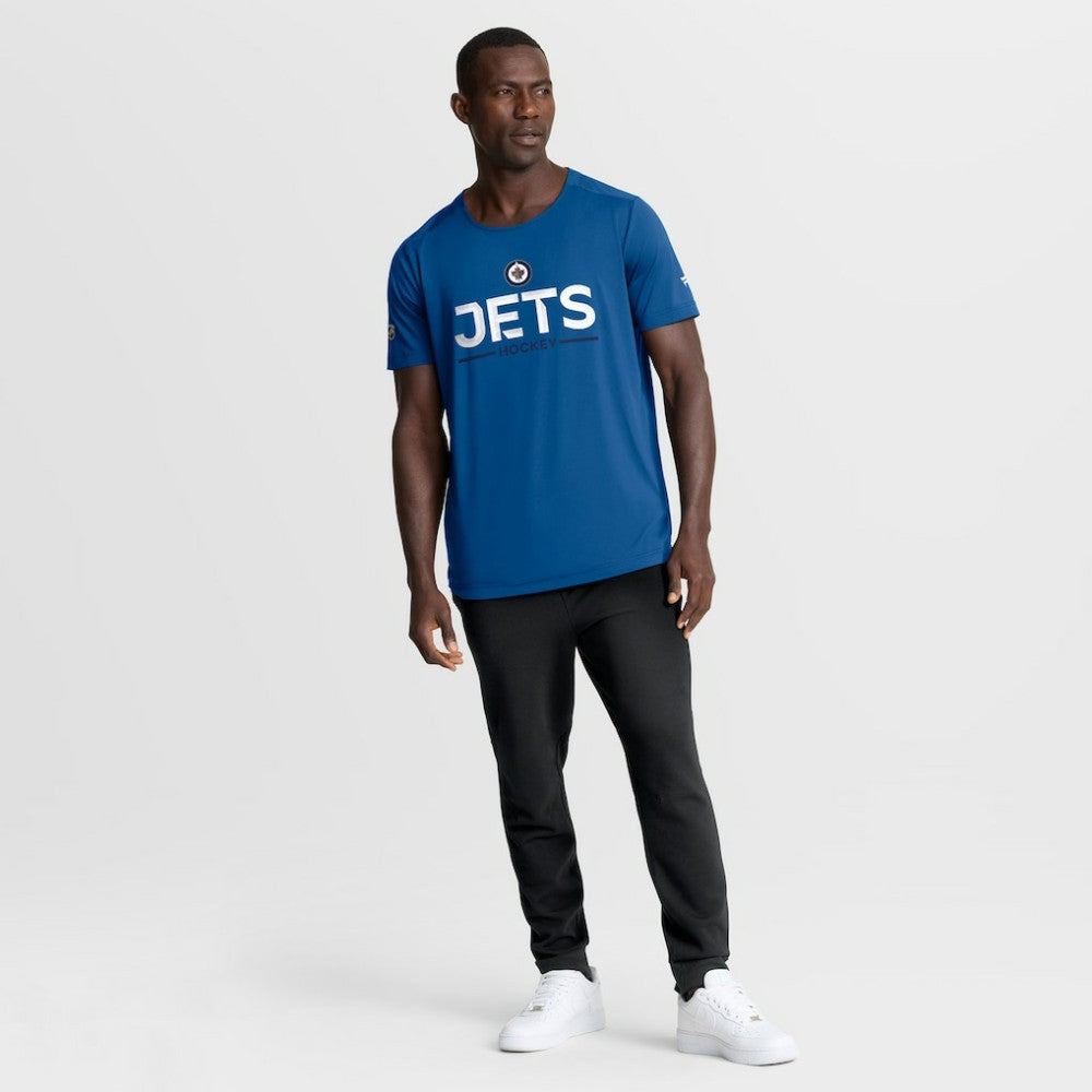 Winnipeg Jets Fanatics Authentic Pro Rink Tech T-Shirt - Blue T-shirts