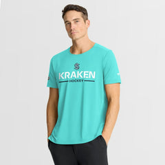 Seattle Kraken Fanatics Authentic Pro Rink Tech T-Shirt - Light Blue T-shirts
