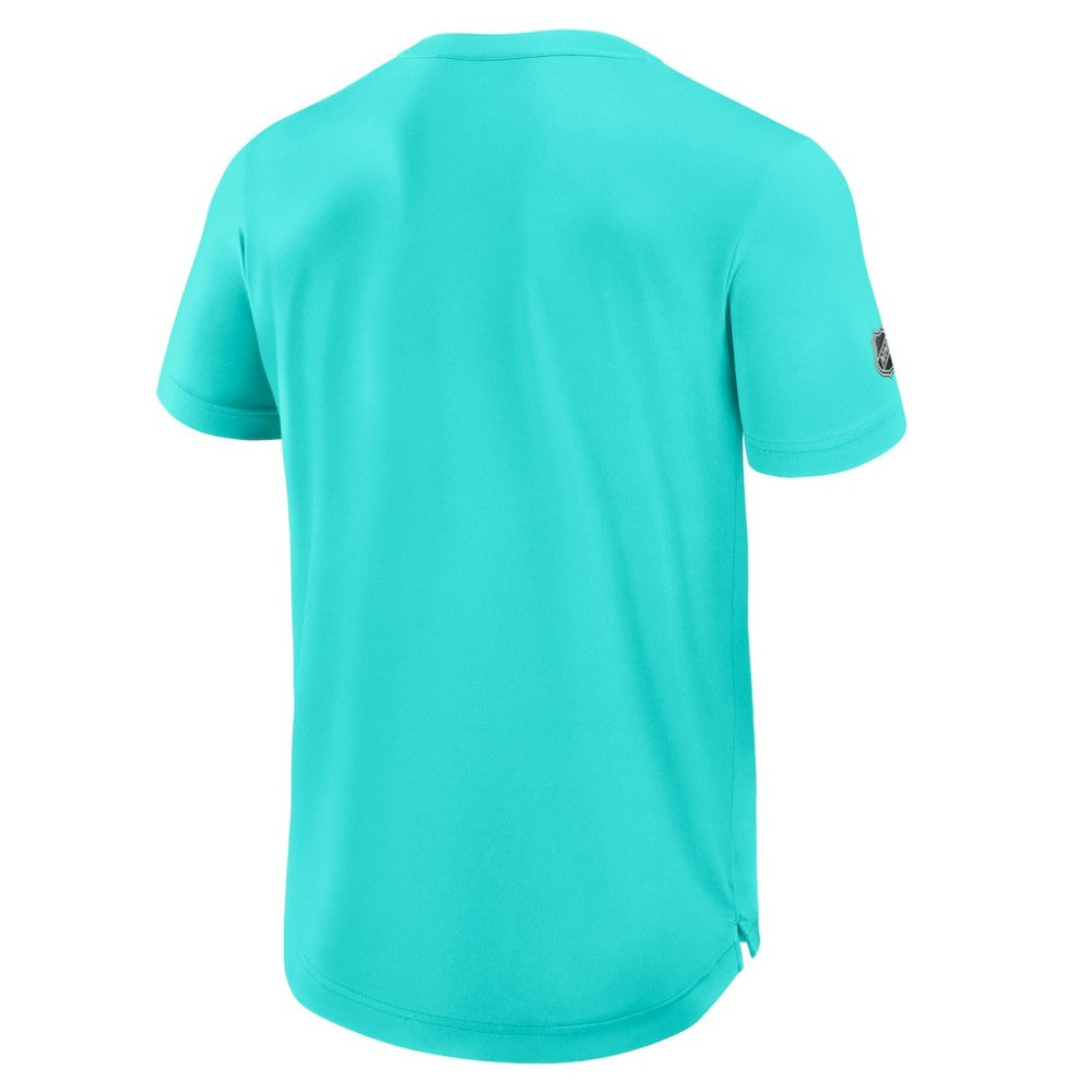 Seattle Kraken Fanatics Authentic Pro Rink Tech T-Shirt - Light Blue T-shirts
