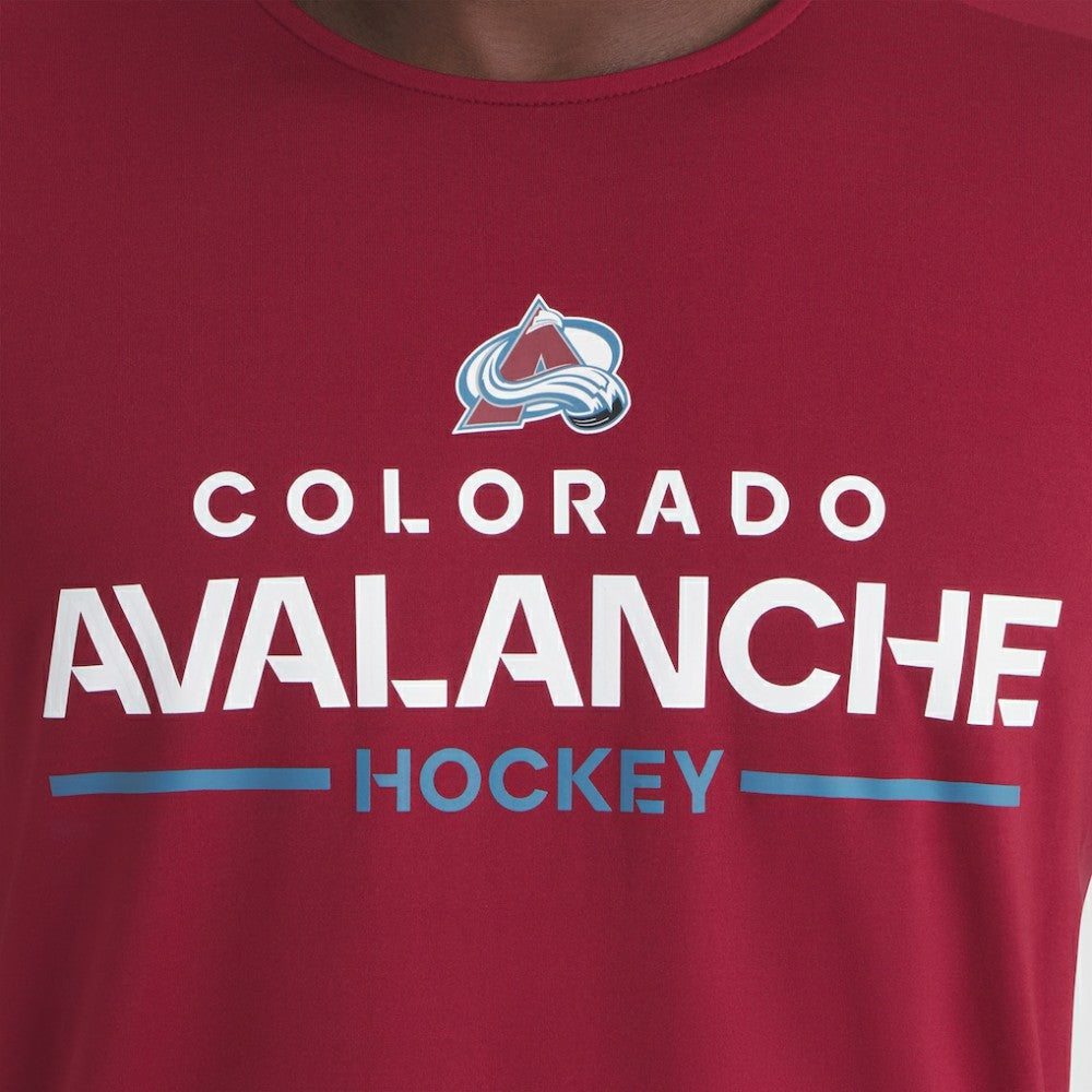 Colorado Avalanche Fanatics Authentic Pro Rink Tech T-Shirt - Burgundy T-shirts