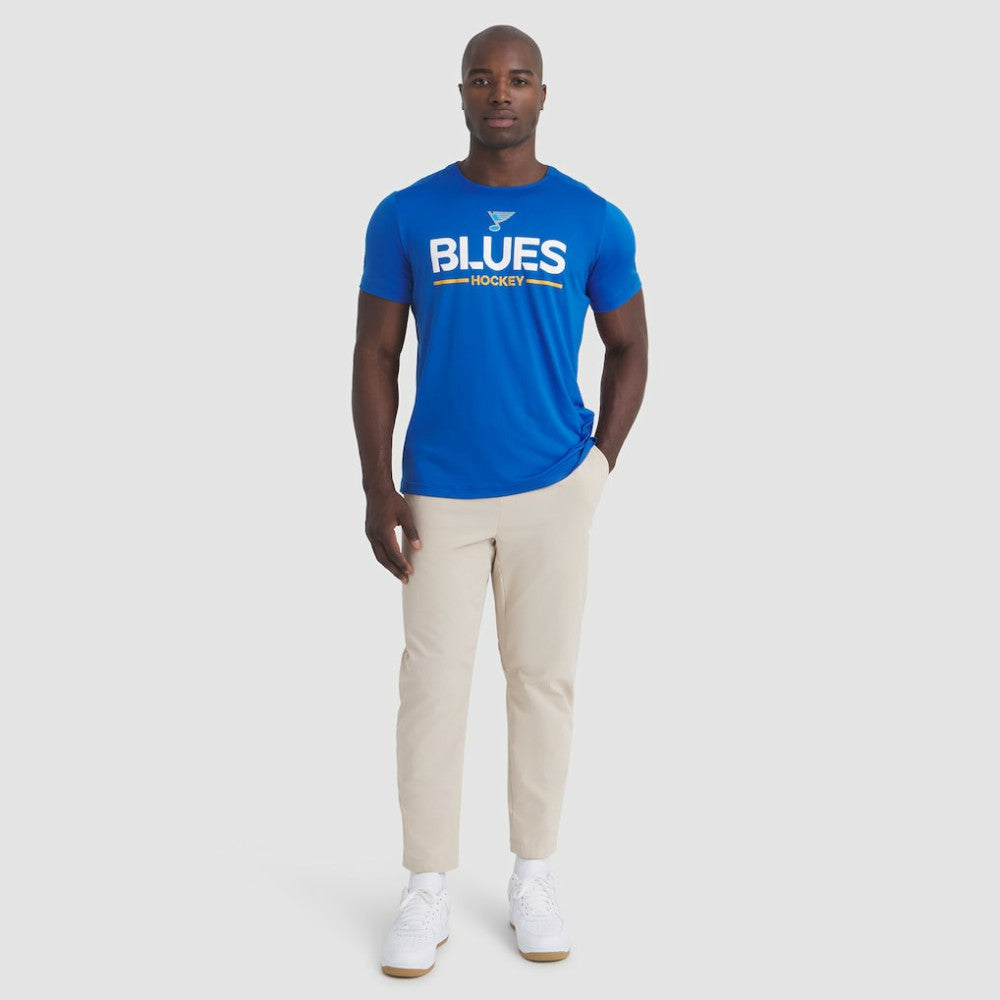 St. Louis Blues Fanatics Authentic Pro Rink Tech T-Shirt - Blue T-shirts