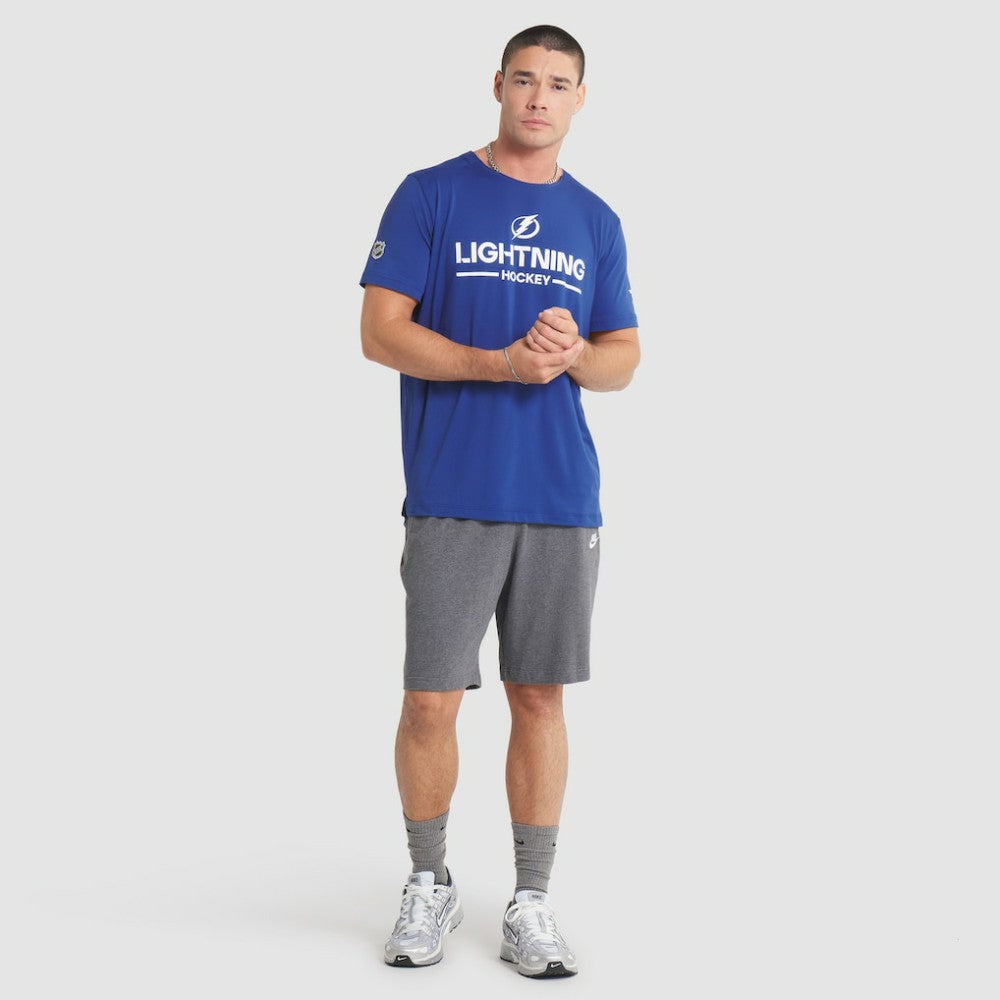Tampa Bay Lightning Fanatics Authentic Pro Rink Tech T-Shirt - Blue T-shirts