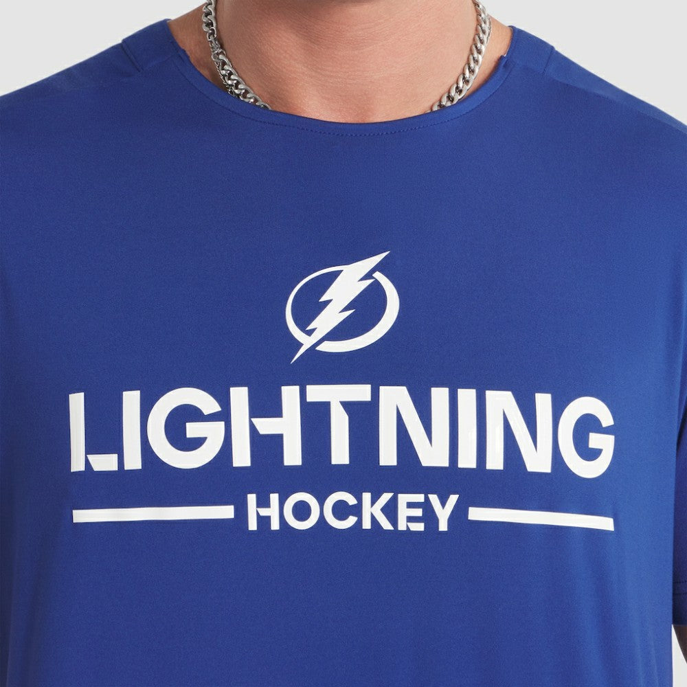 Tampa Bay Lightning Fanatics Authentic Pro Rink Tech T-Shirt - Blue T-shirts