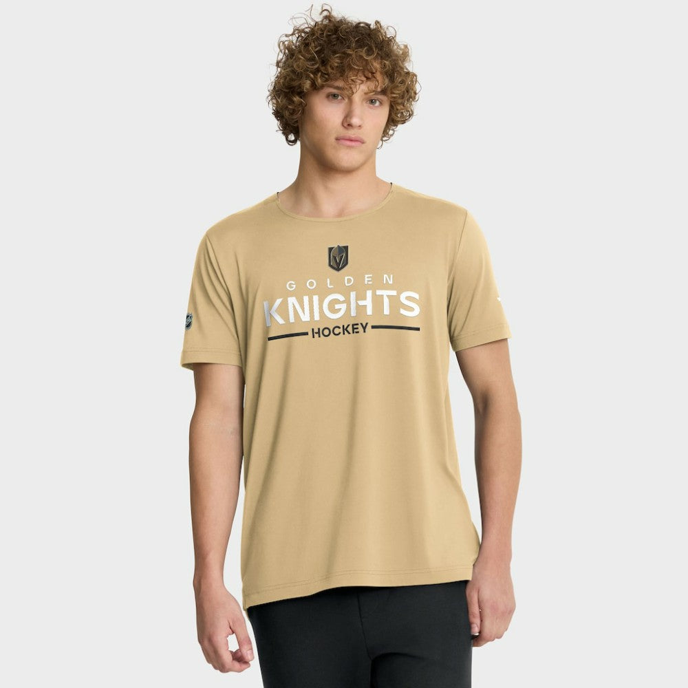 Vegas Golden Knights Fanatics Authentic Pro Rink Tech T-Shirt - Gold T-shirts