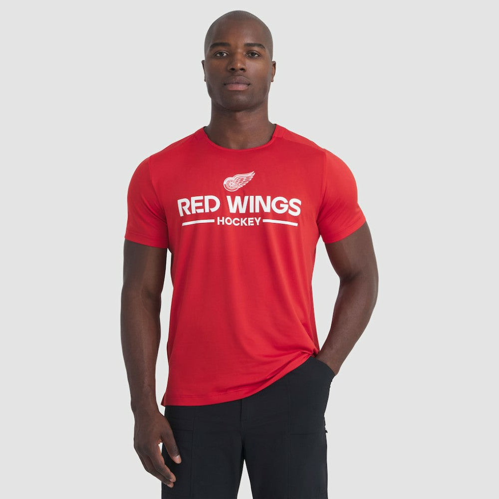Detroit Red Wings Fanatics Authentic Pro Rink Tech T-Shirt - Red T-shirts