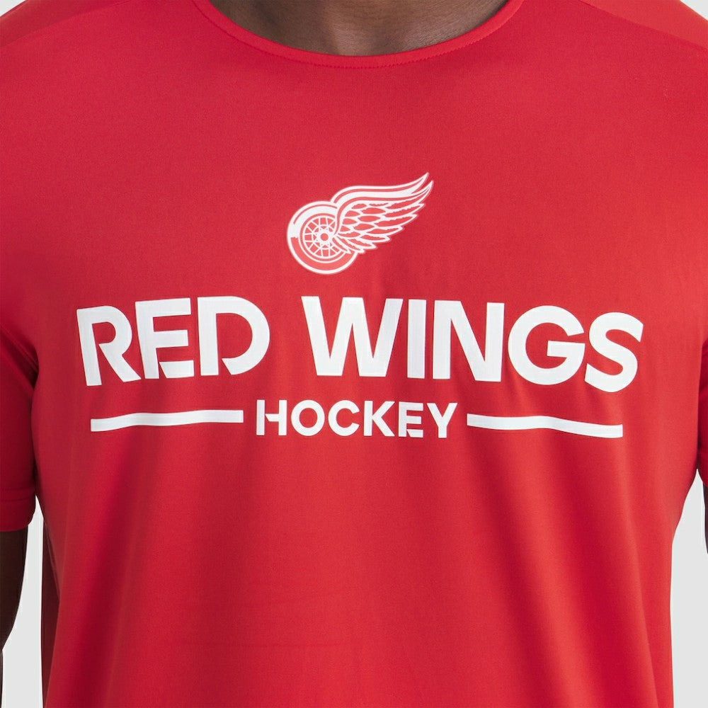 Detroit Red Wings Fanatics Authentic Pro Rink Tech T-Shirt - Red T-shirts