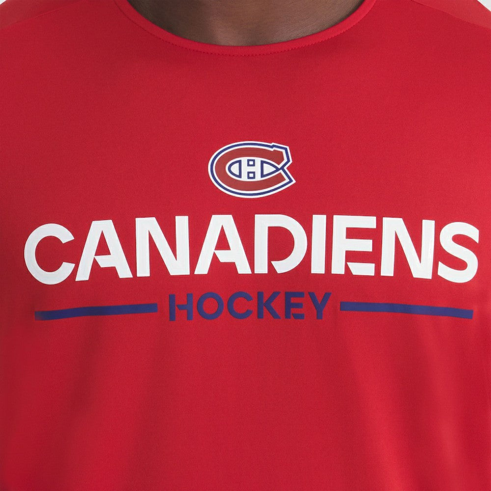 Montreal Canadiens Fanatics Authentic Pro Rink Tech T-Shirt - Red T-shirts