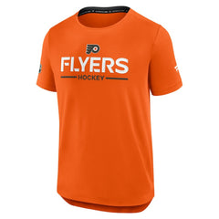 Philadelphia Flyers Fanatics Authentic Pro Rink Tech T-Shirt - Orange T-shirts