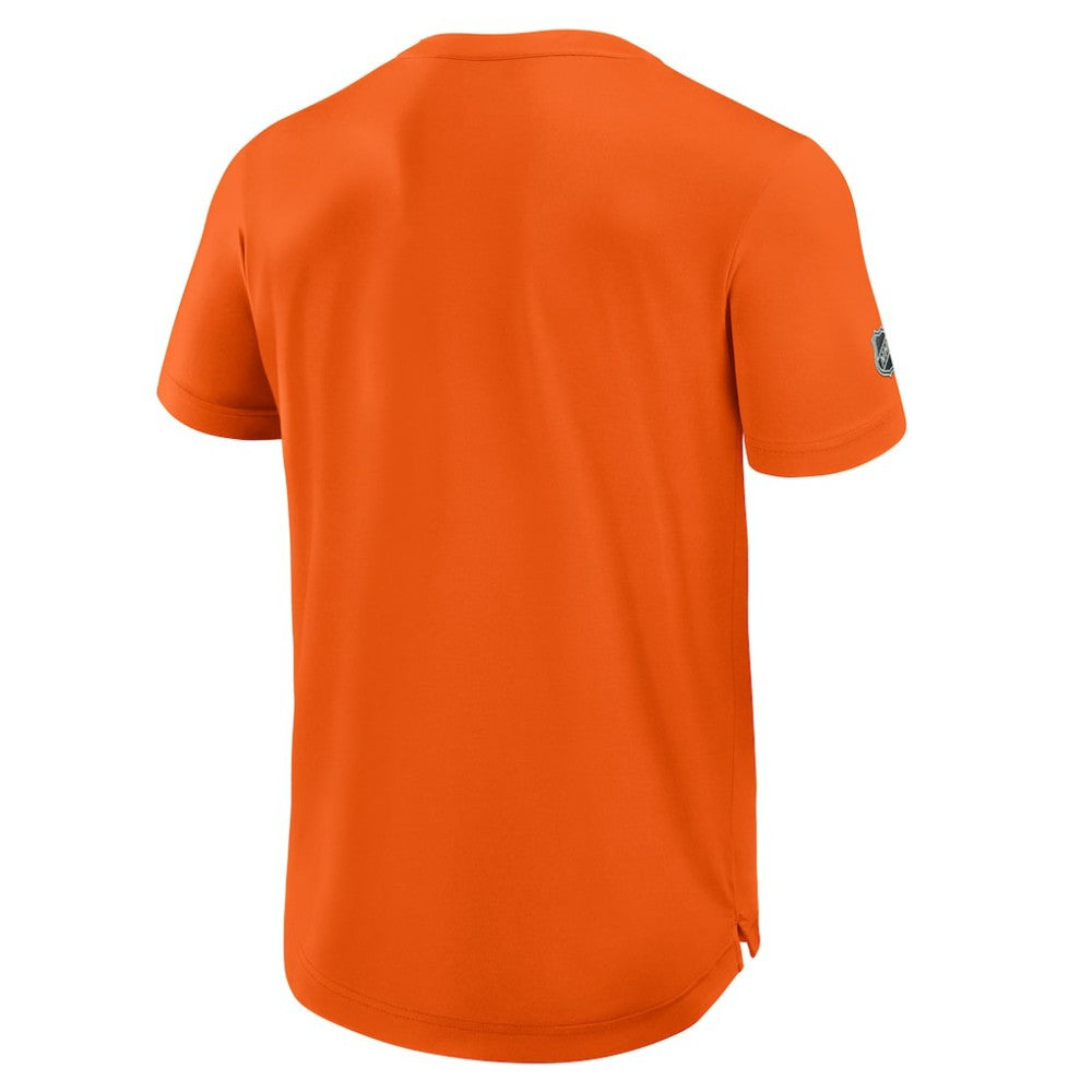 Philadelphia Flyers Fanatics Authentic Pro Rink Tech T-Shirt - Orange T-shirts