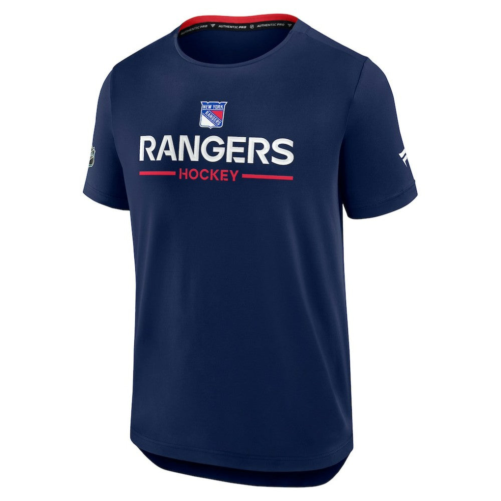 New York Rangers Fanatics Authentic Pro Rink Tech T-Shirt - Navy T-shirts