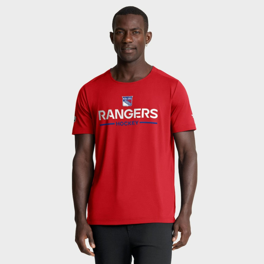 New York Rangers Fanatics Authentic Pro Rink Tech T-Shirt - Red T-shirts