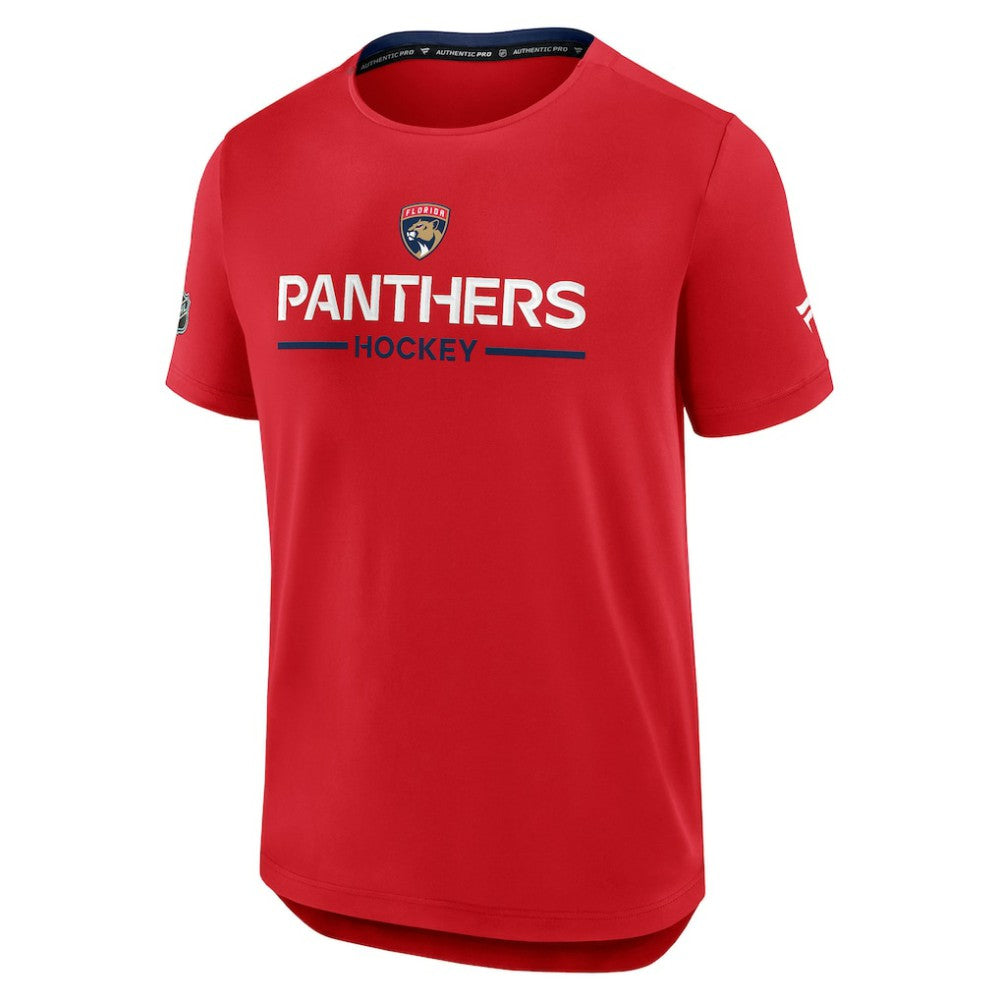 Florida Panthers Fanatics Authentic Pro Rink Tech T-Shirt - Red T-shirts