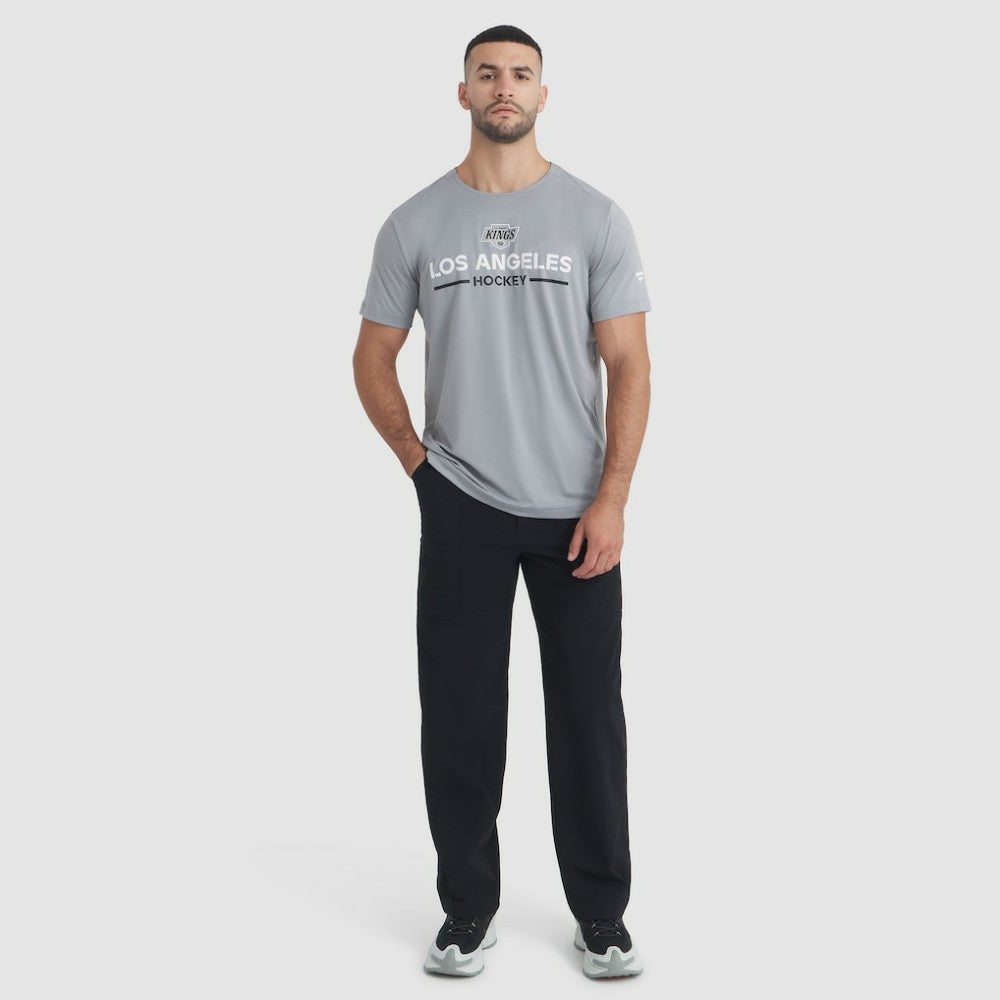 Los Angeles Kings Fanatics Authentic Pro Rink Tech T-Shirt - Gray T-shirts