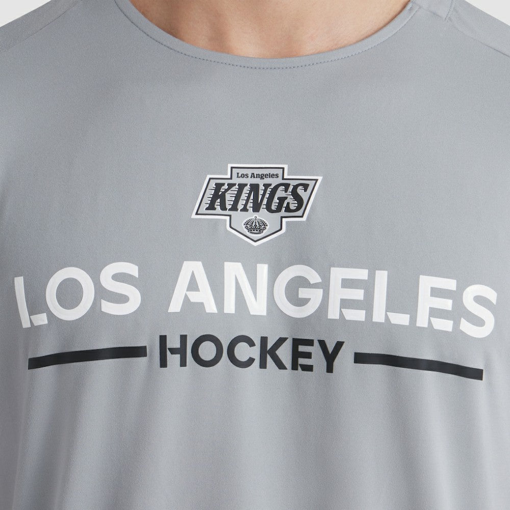 Los Angeles Kings Fanatics Authentic Pro Rink Tech T-Shirt - Gray T-shirts