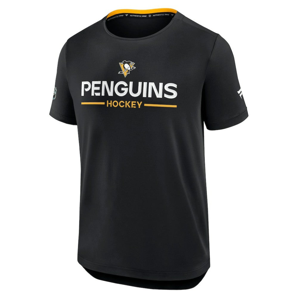 Pittsburgh Penguins Fanatics Authentic Pro Rink Tech T-Shirt - Black T-shirts